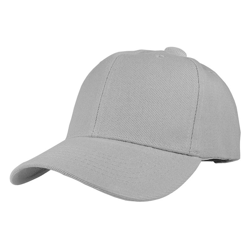 TZ Promise 12 Pack Wholesale Unisex Plain Solid Color Adjustable Baseball Caps Hats (Gray) - Image 2